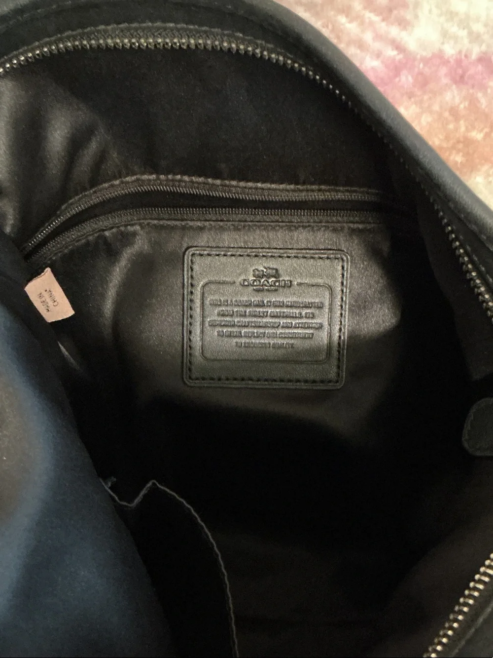 Coach Black Multi-Color Abstract Print Shoulder Bag